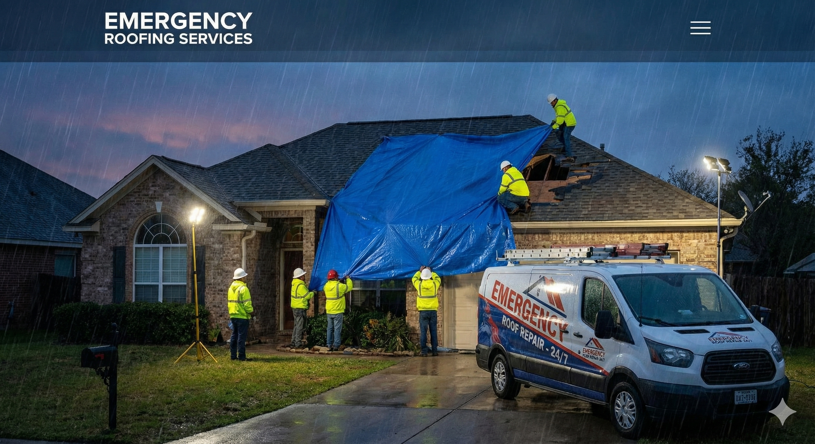 24/7 emergency roofing solutions by Dependable Roofing Experts